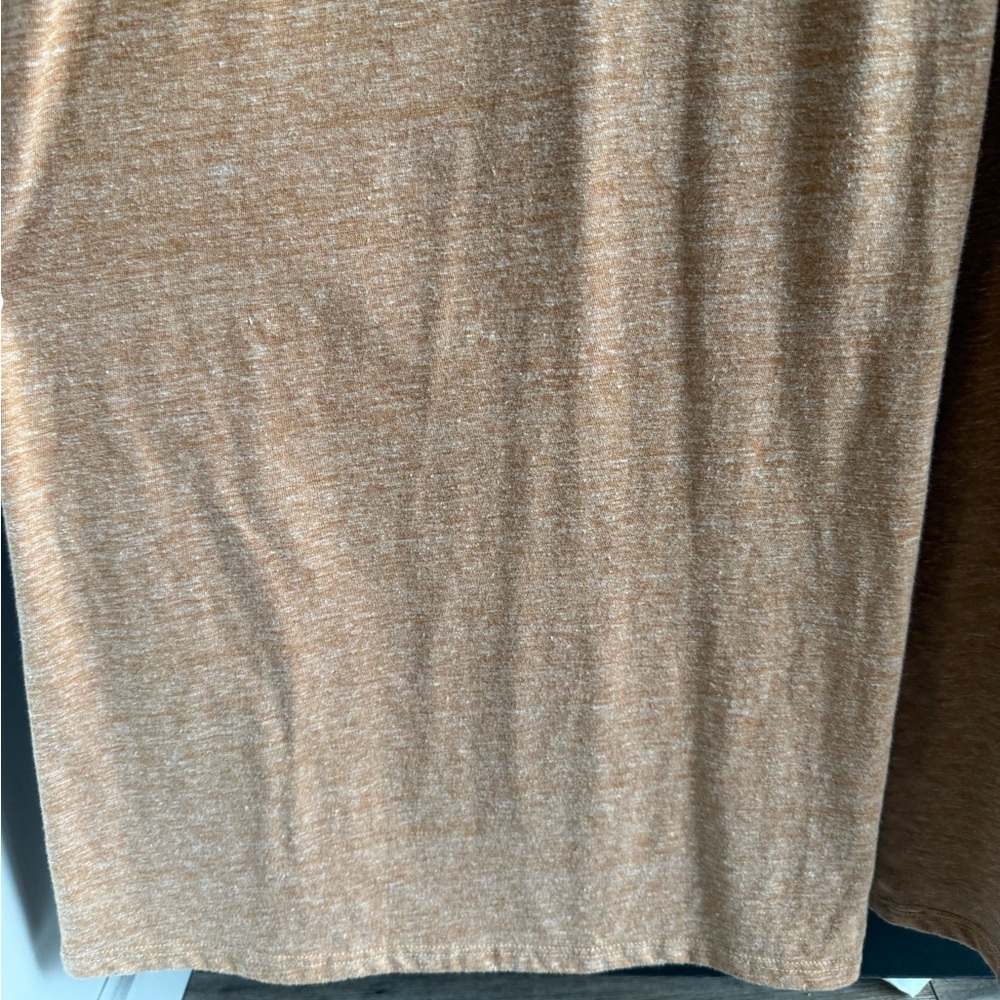 Tan Smocked Wide Leg Jumpsuit Size Medium - Picture 9 of 11